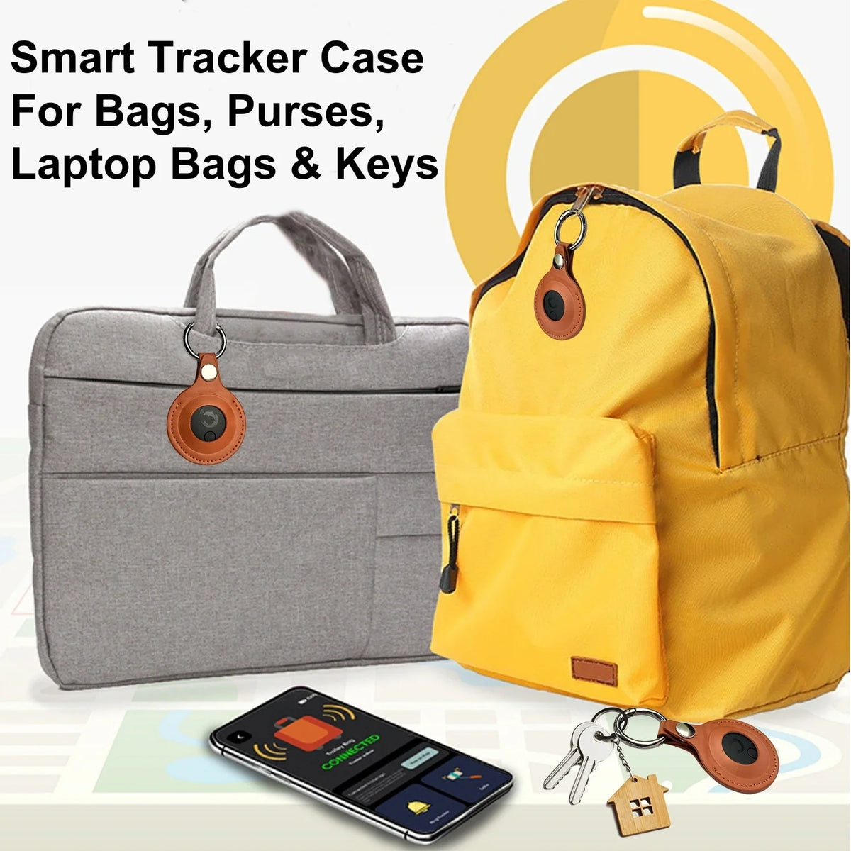 Dolphin Smart Tracker Pro Protective Case with Keychain, 2-Pack