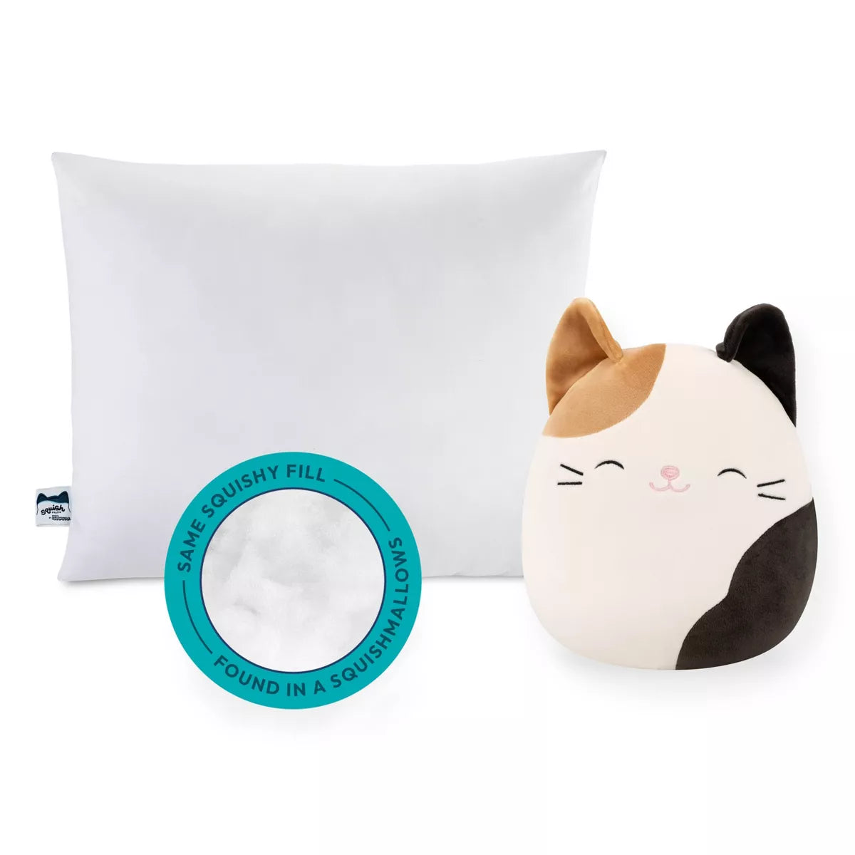 Squishpillow by Original Squishmallows Medium Bed Pillow and Ultra Soft Pillowcase Cover