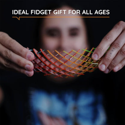 Worm 3D Sensory Figgy Fidget Toy, Rainbow, Small | Quiet Fidget Toy: Sensory Figgy Toy for Focus and Stress Relief; Satisfying Tactile Play for Classrooms, Desks, and Travel