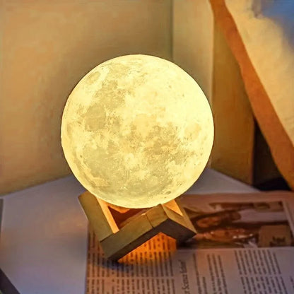 Enchanting 1 LED Moon Light Galaxy Lamp - Perfect for Birthdays and Bedroom Decor, Ideal Gift for Kids and Adults!