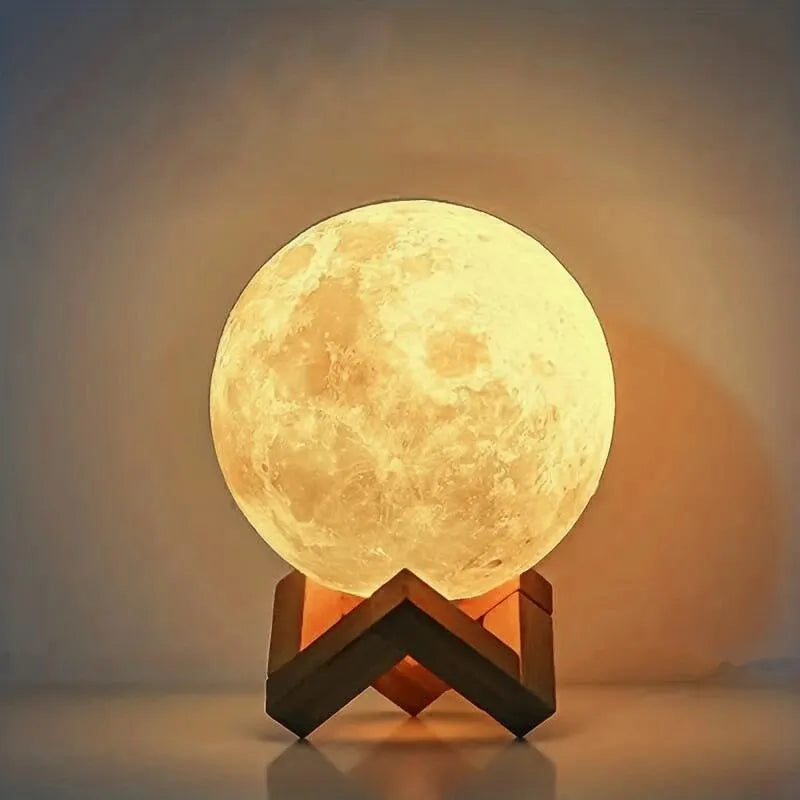 Enchanting 1 LED Moon Light Galaxy Lamp - Perfect for Birthdays and Bedroom Decor, Ideal Gift for Kids and Adults!