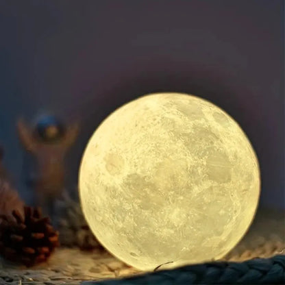 Enchanting 1 LED Moon Light Galaxy Lamp - Perfect for Birthdays and Bedroom Decor, Ideal Gift for Kids and Adults!