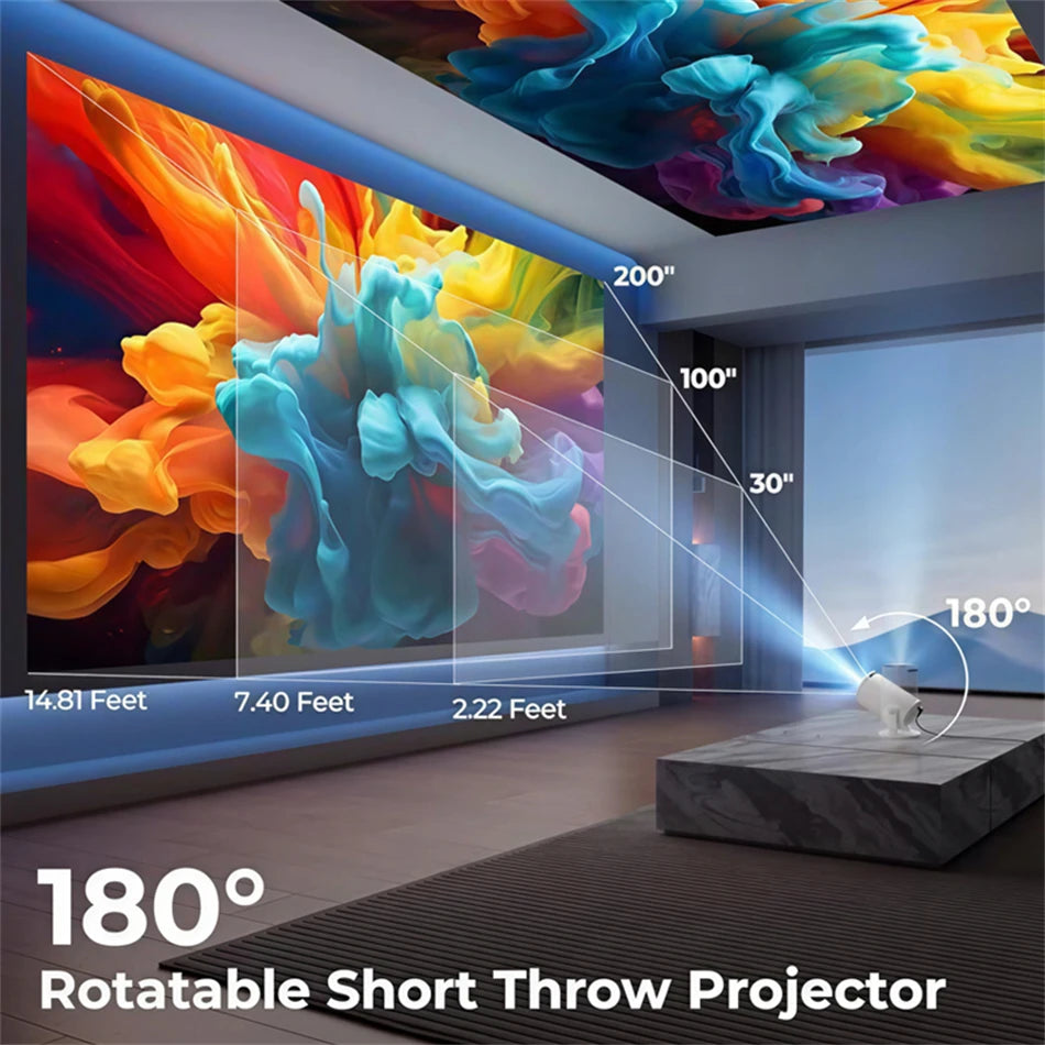 Experience Cinematic Brilliance Anywhere with the 2026 HY300 Portable 4K Projector - Smart Android 11, WiFi 6, and Stunning 1080P Resolution