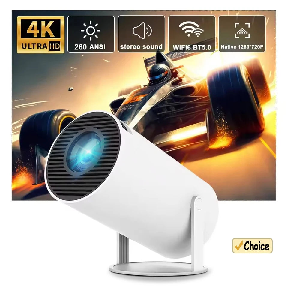 Experience Cinematic Brilliance Anywhere with the 2026 HY300 Portable 4K Projector - Smart Android 11, WiFi 6, and Stunning 1080P Resolution