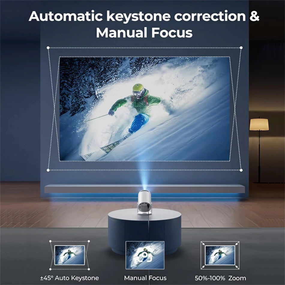 Experience Cinematic Brilliance Anywhere with the 2026 HY300 Portable 4K Projector - Smart Android 11, WiFi 6, and Stunning 1080P Resolution