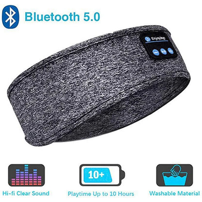Wireless Bluetooth Music Eye Mask Sports Headband Anti-Noise Headphones Talk Running Yoga Music Headwear Wireless Sleep Headphon