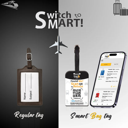 Germany Flag Smart Luggage Tags, QR-Enabled, 2-Pack