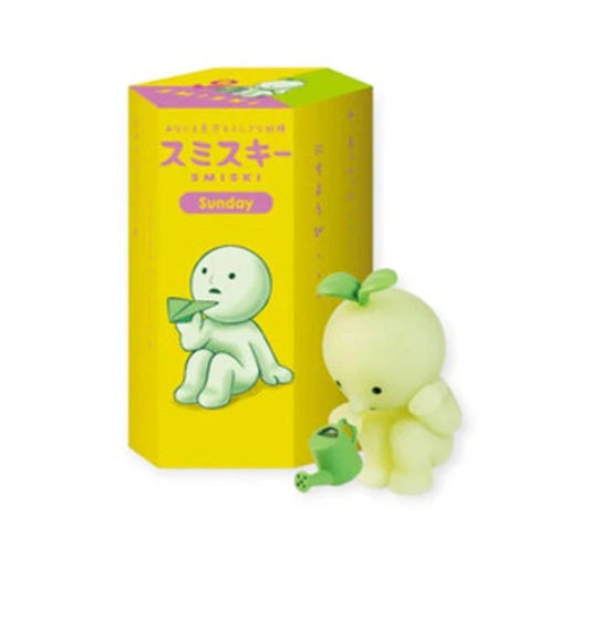 Glow in the Dark Smiski Mini Figure from the Exercising Series - Surprise Style, 1 Pack