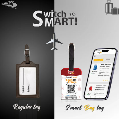 Spain Flag QR Luggage Tags with Contact Profile, 2-Pack